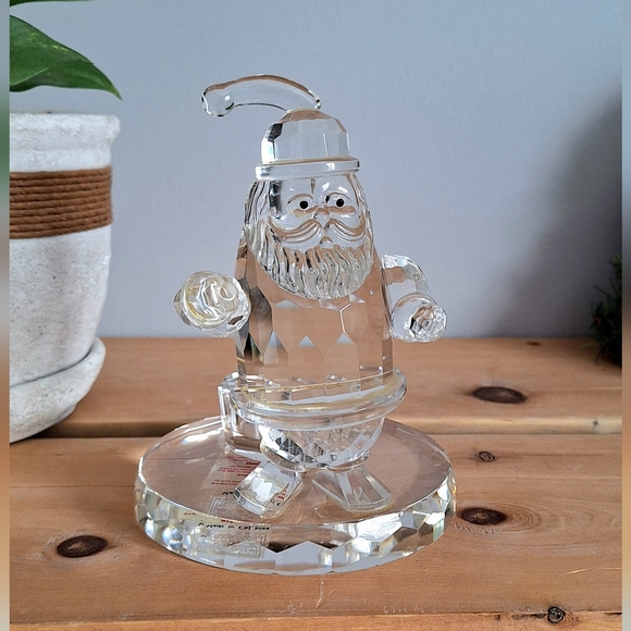 Decorative Christmas candle holder in cut crystal - Picture 9 of 11